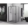 Mexen Exo kabina prysznicowa uchylna 100 x 120 cm, transparent, czarna - 817-100-120-70-00