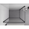 Mexen Exo kabina prysznicowa uchylna 100 x 120 cm, transparent, czarna - 817-100-120-70-00