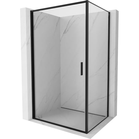 Mexen Exo kabina prysznicowa uchylna 100 x 120 cm, transparent, czarna - 817-100-120-70-00