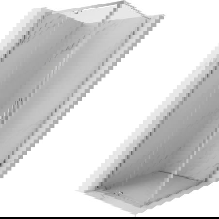 Mexen Exo kabina prysznicowa uchylna 110 x 110 cm, transparent, chrom - 819-110-110-01-00