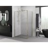 Mexen Exo kabina prysznicowa uchylna 100 x 120 cm, transparent, złota - 819-100-120-50-00