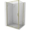 Mexen Exo kabina prysznicowa uchylna 115 x 120 cm, transparent, złota - 819-115-120-50-00
