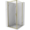 Mexen Exo-R kabina prysznicowa uchylna 120 x 120 cm, transparent, złota - 819-120-120-50-00