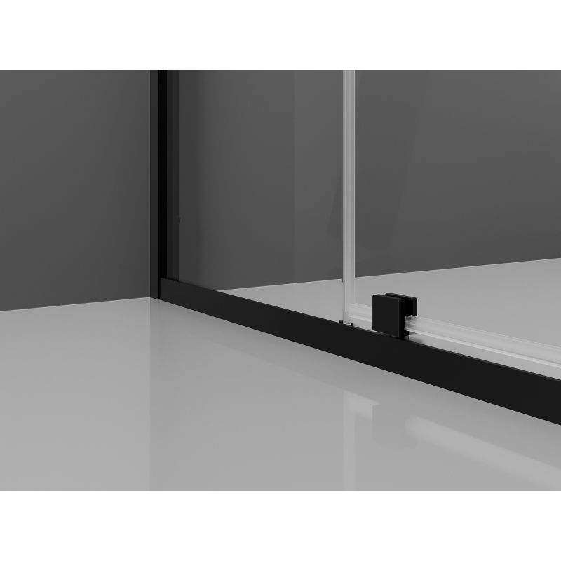 Mexen Exo kabina prysznicowa uchylna 110 x 110 cm, transparent, czarna - 819-110-110-70-00