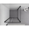 Mexen Exo-R kabina prysznicowa uchylna 120 x 120 cm, transparent, czarna - 819-120-120-70-00