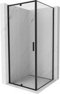Mexen Exo-R kabina prysznicowa uchylna 120 x 120 cm, transparent, czarna - 819-120-120-70-00