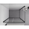 Mexen Exo-R kabina prysznicowa uchylna 125 x 120 cm, transparent, czarna - 819-125-120-70-00