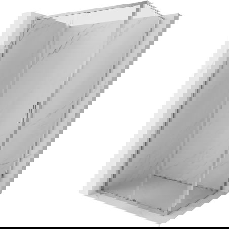 Mexen Exo kabina prysznicowa rozsuwana 120 x 110 cm, transparent, chrom - 8151-120-110-01-00