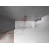 Mexen Velar L parawan nawannowy 2-skrzydłowy rozsuwany 90 x 150 cm, transparent, różowe złoto - 896-090-003-01-60