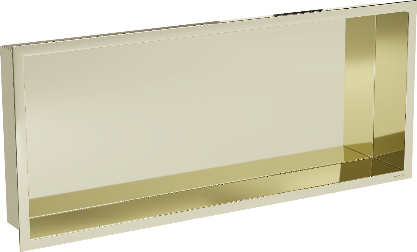 Mexen X-Wall-R półka wnękowa z kołnierzem 75 x 30 cm, złota - 1950753010