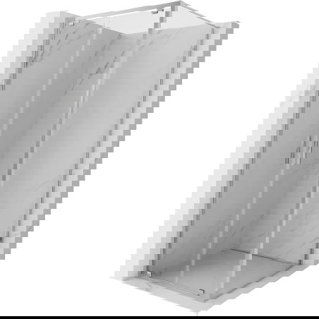 Mexen Exo kabina prysznicowa uchylna 110 x 110 cm, transparent, chrom - 8182-110-110-01-00