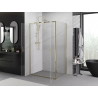 Mexen Exo-BR Duo kabina prysznicowa uchylna 110 x 70 cm, transparent, złota - 8182-110-070-50-00