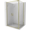 Mexen Exo-BR Duo kabina prysznicowa uchylna 110 x 75 cm, transparent, złota - 8182-110-075-50-00