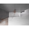 Mexen Velar L parawan nawannowy 2-skrzydłowy rozsuwany 75 x 150 cm, transparent, różowe złoto - 896-075-003-01-60