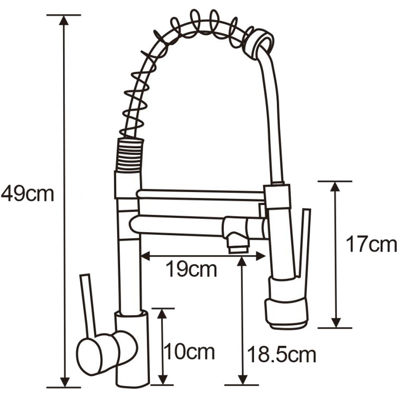 Mexen Corina bateria kuchenna, złota - 670601-50