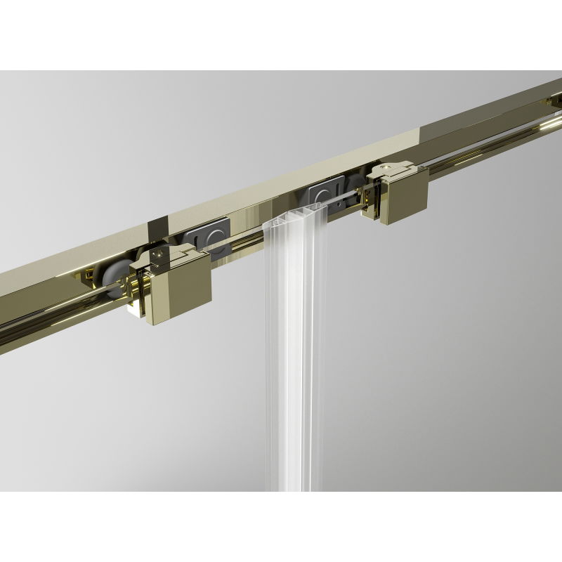 Mexen Exo kabina prysznicowa rozsuwana 170 x 95 cm, transparent, złota - 8151-170-095-50-00