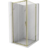 Mexen Exo-S kabina prysznicowa rozsuwana 110 x 110 cm, transparent, złota - 8151-110-110-50-00