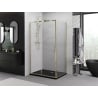 Mexen Exo kabina prysznicowa rozsuwana 140 x 110 cm, transparent, złota - 8151-140-110-50-00