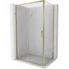 Mexen Exo kabina prysznicowa rozsuwana 140 x 110 cm, transparent, złota - 8151-140-110-50-00