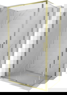 Mexen Exo kabina prysznicowa rozsuwana 150 x 110 cm, transparent, złota - 8151-150-110-50-00