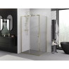 Mexen Exo-S kabina prysznicowa rozsuwana 155 x 120 cm, transparent, złota - 8151-155-120-50-00