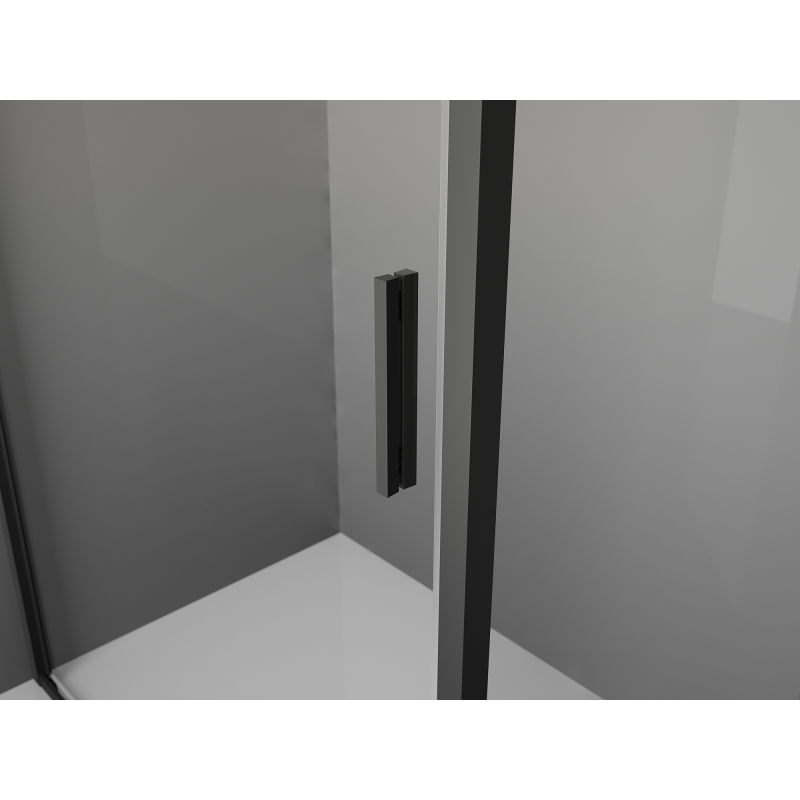 Mexen Exo kabina prysznicowa rozsuwana 95 x 110 cm, transparent, czarna - 8151-095-110-70-00