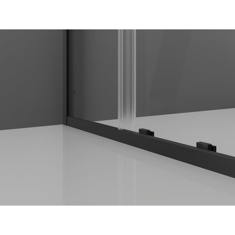 Mexen Exo-S kabina prysznicowa rozsuwana 105 x 120 cm, transparent, czarna - 8151-105-120-70-00