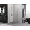 Mexen Exo-BR Duo kabina prysznicowa uchylna 110 x 110 cm, transparent, złota - 8182-110-110-50-00