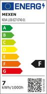 Mexen Nova żarówka LED E27, A60, 7W, Neutralna - 4000K, 735 lm - L100-E27-0740-01