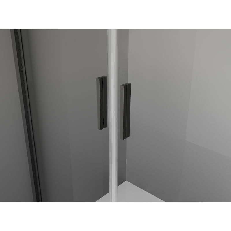 Mexen Exo kabina prysznicowa uchylna 110 x 85 cm, transparent, czarna - 8182-110-085-70-00