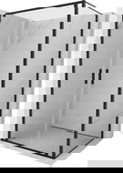 Mexen Exo kabina prysznicowa uchylna 110 x 95 cm, transparent, czarna - 8182-110-095-70-00