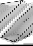Mexen Exo kabina prysznicowa uchylna 110 x 120 cm, transparent, czarna - 8182-110-120-70-00