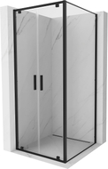 Mexen Exo-BR Duo kabina prysznicowa uchylna 120 x 120 cm, transparent, czarna - 8182-120-120-70-00