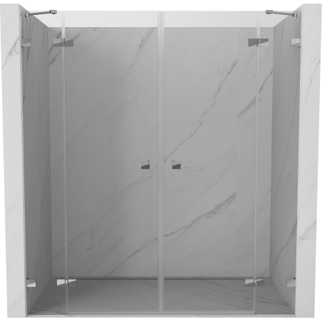 Mexen Lunar Duo drzwi prysznicowe uchylne 170 cm, transparent, chrom - 834D-170-000-01-00