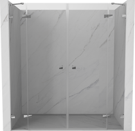 Mexen Lunar Duo drzwi prysznicowe uchylne 170 cm, transparent, chrom - 834D-170-000-01-00