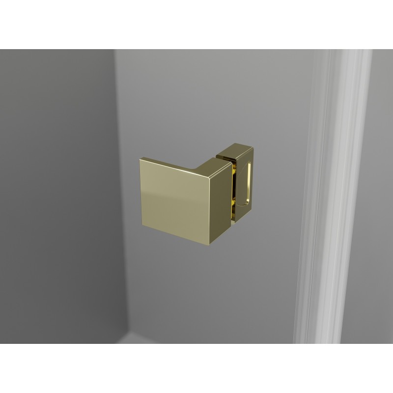 Mexen Lunar Duo drzwi prysznicowe uchylne 170 cm, transparent, złote - 834D-170-000-50-00