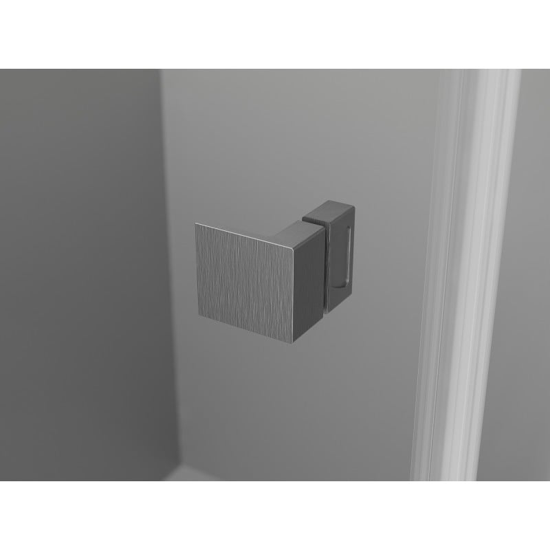 Mexen Lunar Duo drzwi prysznicowe uchylne 200 cm, transparent, gun gray szczotkowany - 834D-200-000-66-00