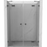 Mexen Lunar Duo drzwi prysznicowe uchylne 150 cm, transparent, gun metal - 834D-150-000-95-00