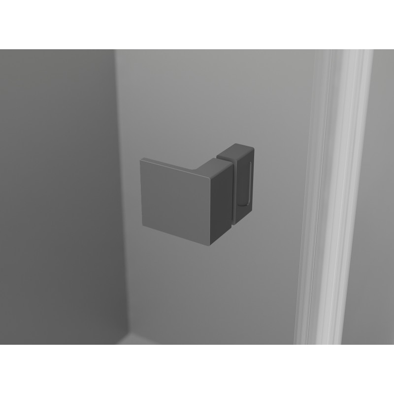 Mexen Lunar Duo drzwi prysznicowe uchylne 170 cm, transparent, gun metal - 834D-170-000-95-00