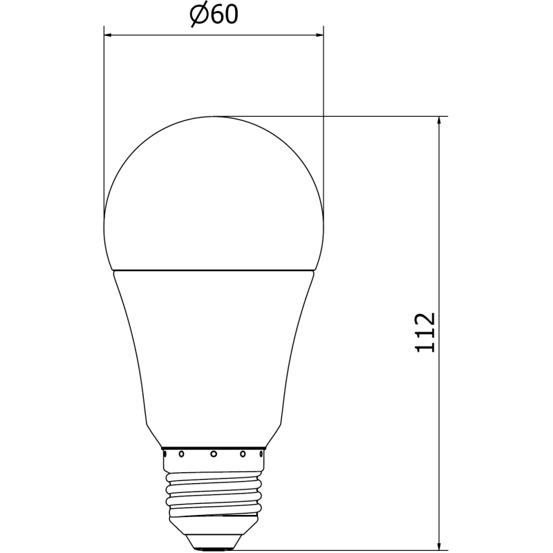 Mexen Nova żarówka LED E27, A60, 9W, Zimna - 6500K, 945 lm - L100-E27-0965-01