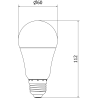 Mexen Nova żarówka LED E27, A60, 9W, Zimna - 6500K, 945 lm - L100-E27-0965-01