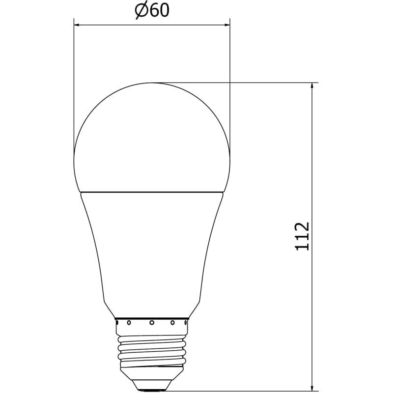 Mexen Nova żarówka LED E27, A60, 12W, Ciepła - 3000K, 1260 lm - L100-E27-1230-01