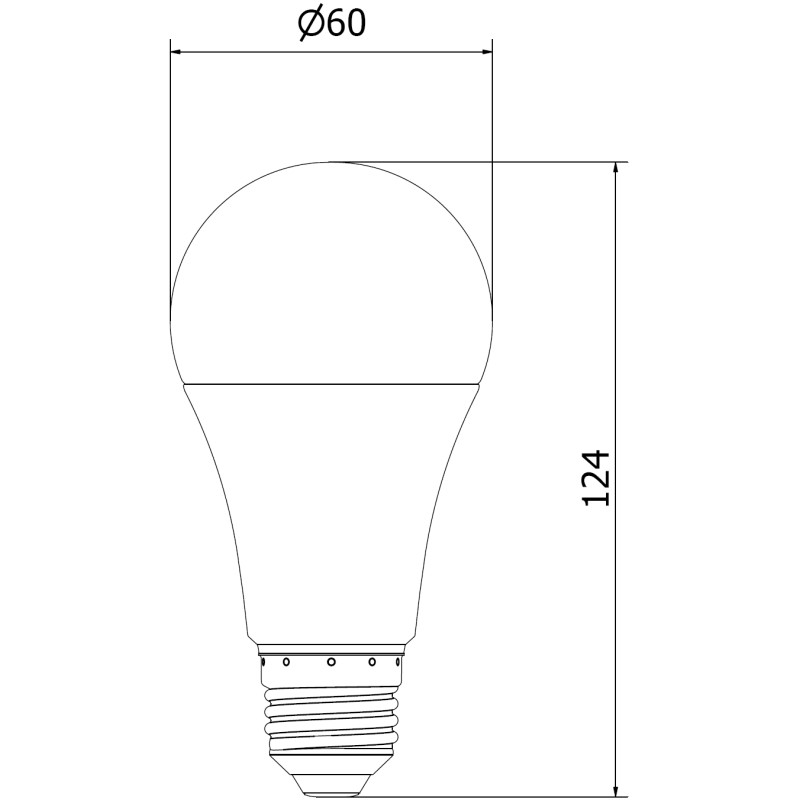 Mexen Nova żarówka LED E27, A60, 15W, Ciepła - 3000K, 1575 lm - L100-E27-1530-01