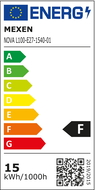 Mexen Nova żarówka LED E27, A60, 15W, Neutralna - 4000K, 1575 lm - L100-E27-1540-01