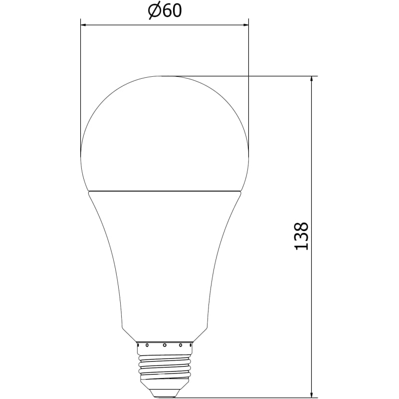 Mexen Nova żarówka LED E27, A70, 20W, Ciepła - 3000K, 2100 lm - L100-E27-2030-01
