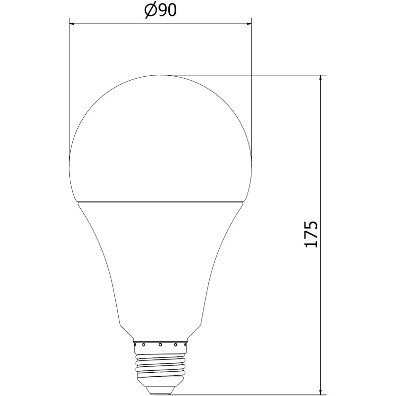 Mexen Nova żarówka LED E27, A70, 20W, Ciepła - 3000K, 2100 lm - L100-E27-2030-01