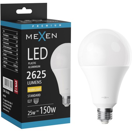Mexen Nova żarówka LED E27, A70, 20W, Ciepła - 3000K, 2100 lm - L100-E27-2030-01