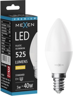 Mexen Nova żarówka LED E14, C37, 4W, Ciepła - 3000K, 420 lm - L102-E14-0430-01