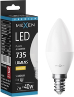 Mexen Nova żarówka LED E14, C37, 6W, Ciepła - 3000K, 630 lm - L102-E14-0630-01