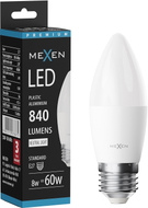 Mexen Nova żarówka LED E27, C37, 8W, Ciepła - 3000K, 840 lm -L102-E27-0830-01